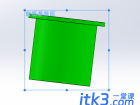 运用SolidWorks三维图型转二维图时的三视图倾斜时三维图的基准面不正确问题