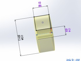 solidworks2021怎么画固定环? sw沉孔双孔开口型固定环的绘制方法