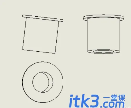 运用SolidWorks三维图型转二维图时的三视图倾斜时三维图的基准面不正确问题-3