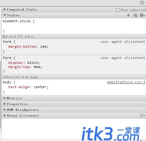 浏览器默认样式（User Agent Stylesheet）的介绍与最佳处理方法-2