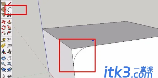 SketchUp中如何使用倒角-2