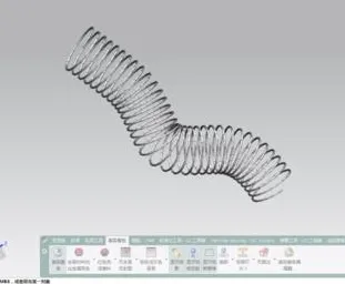 UG怎么画已经折弯的弹簧模型?-1