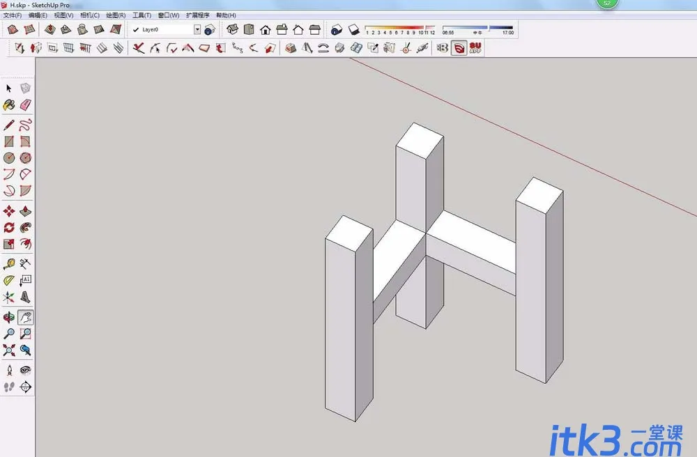 sketchup怎么设计立体Logo教程-2