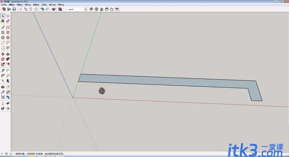 草图大师sketchup道路怎么快速种树?-1