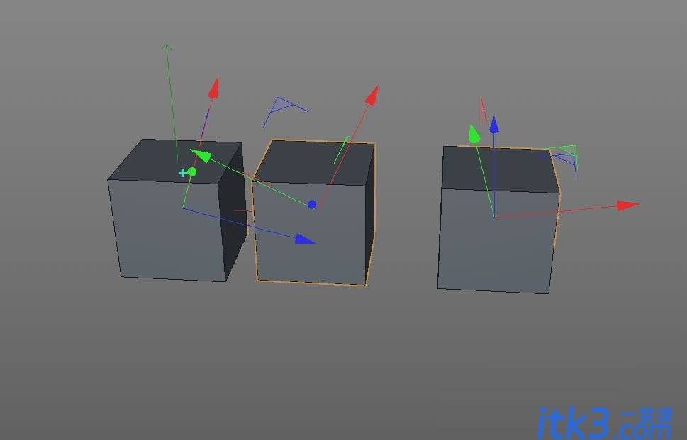 C4D怎么批量对齐模型的轴线? c4d轴对齐到对象的技巧-1