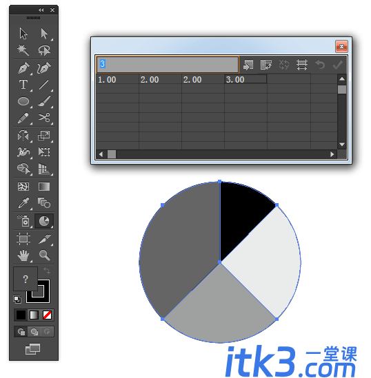 ai怎么做饼状图? ai做饼状图的两种方法-8