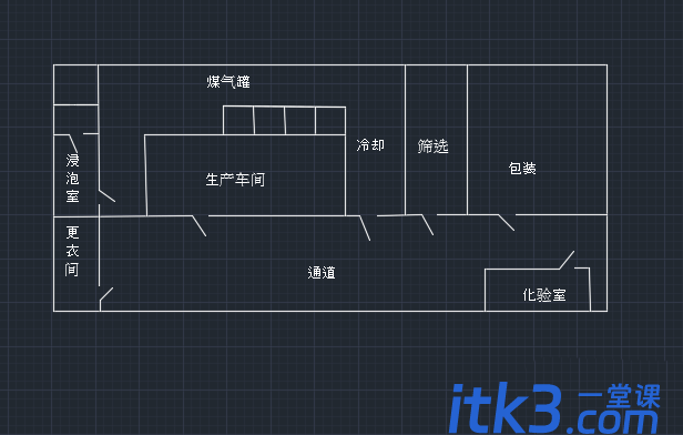 cad怎么画厂房的线条平面图?-9