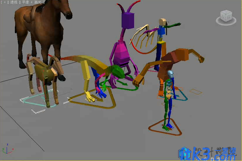 3DMax怎么用CAT制作马奔跑动画？-5