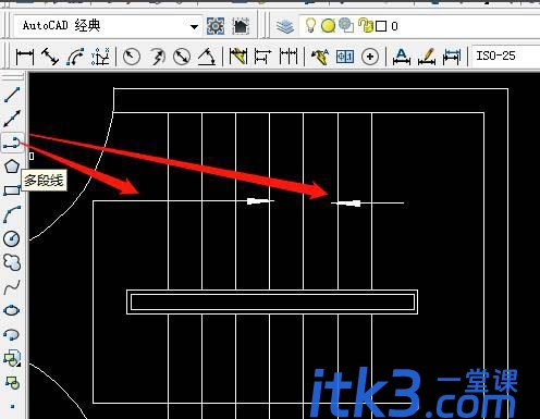 CAD怎么画楼梯区域平面图? 楼梯cad平面图的画法-12
