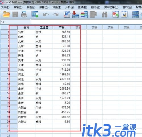 SPSS如何绘制堆积面积图？SPSS绘制堆积面积图的方法！-1