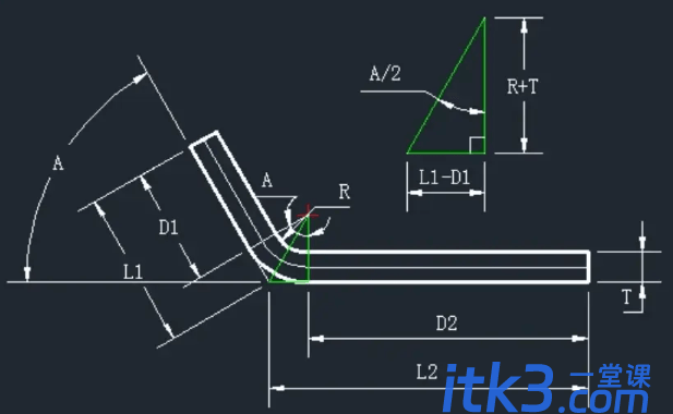 SOLIDWORKS中钣金折弯扣除值的大小如何界定？-4