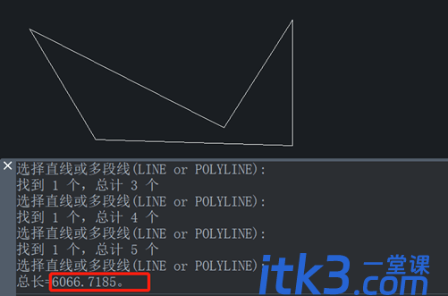 中望CAD中快速计算总的直线、弧长和面积-2