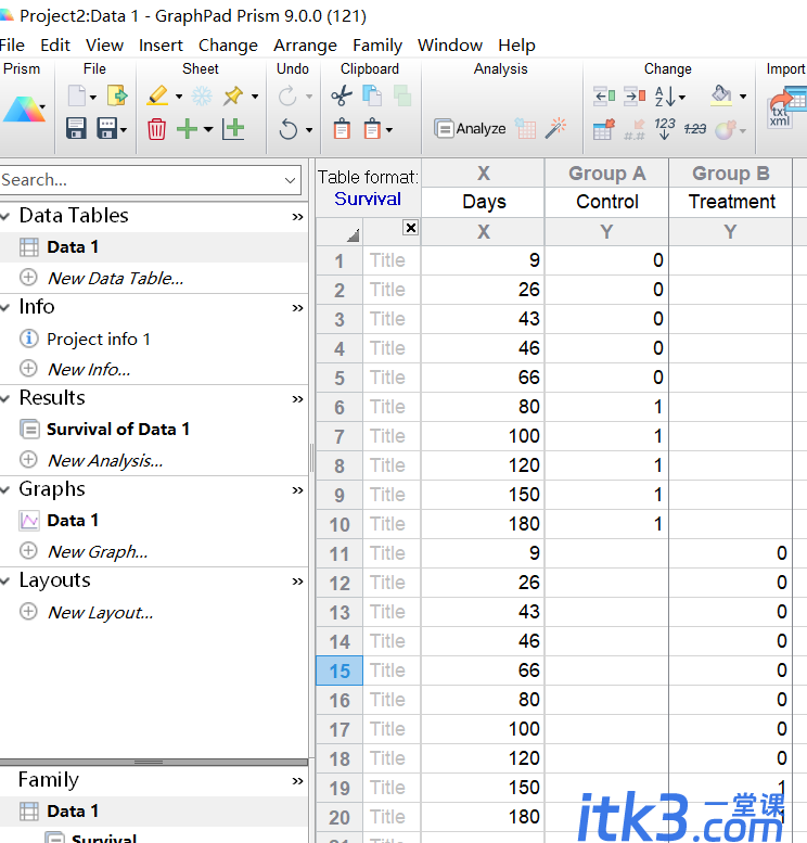 graphpad怎么做平滑曲线？手把手教你用Graphpad绘制生存曲线-1
