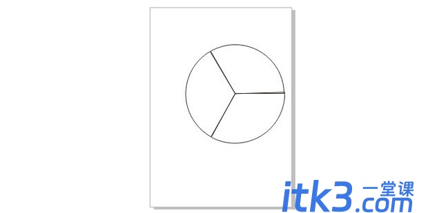 CorelDraw怎样把一个圆三等分教程-1